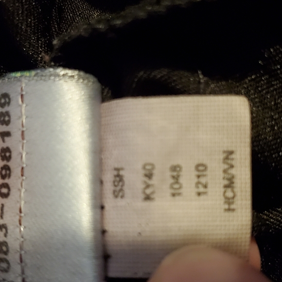 COOGI black rasta strappy maxi dress allover logo print stretch polyeste… - Picture 13 of 13